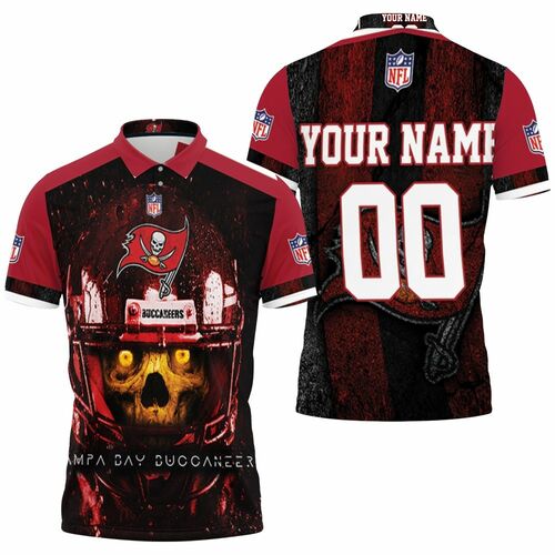 Tampa Bay Buccaneers Yellow Skull Nfc South Champions Super Bowl 2021 Personalized 3D All Over Print Polo Shirt