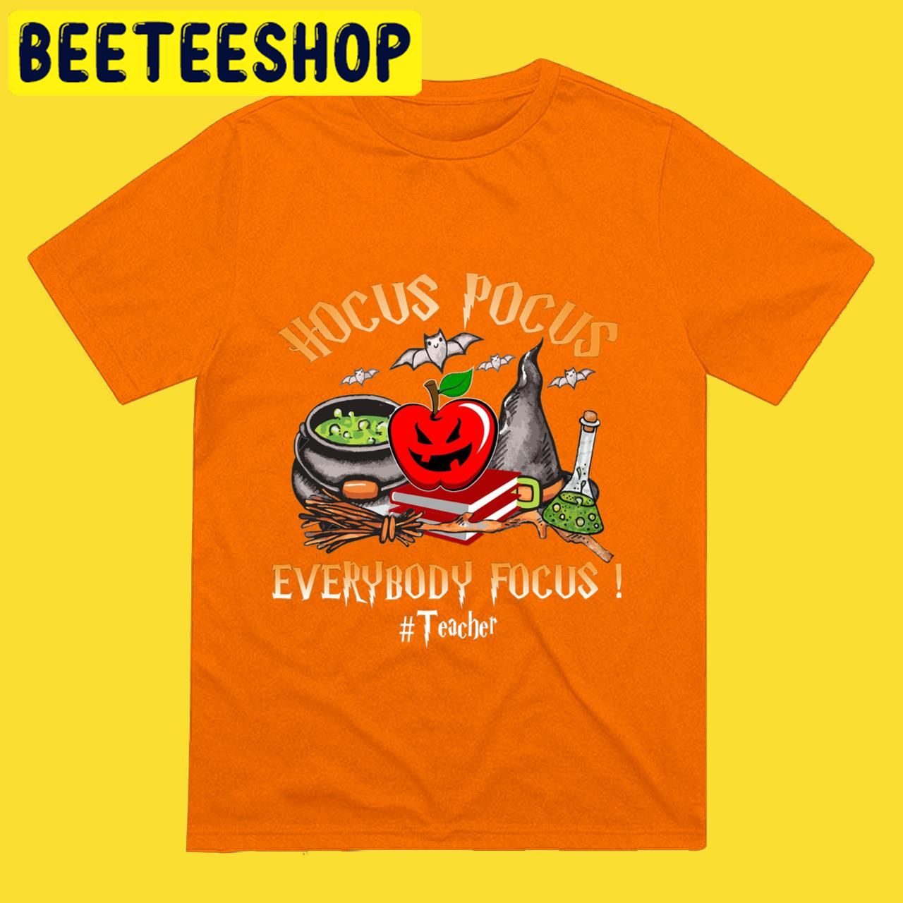 Teacher Hocus Pocus Everybody Focus2022 Halloween Trending Unisex T-Shirt