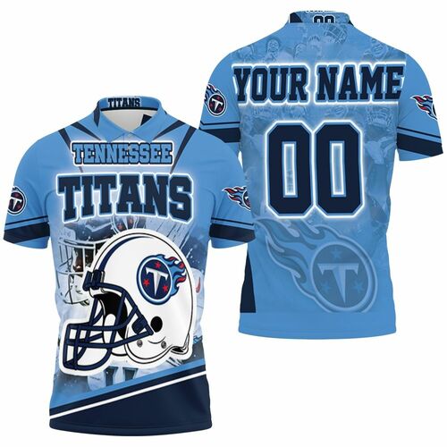 Tennessee Titans Helmet Afc South Champions Super Bowl 2021 Personalized 3D All Over Print Polo Shirt