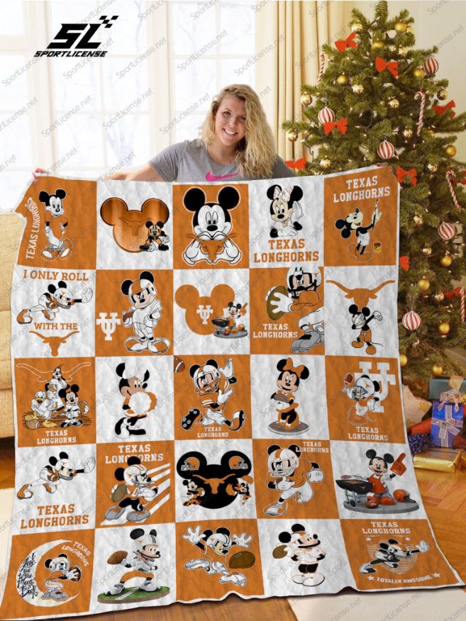 Texas Longhorns Disney Quilt Blanket