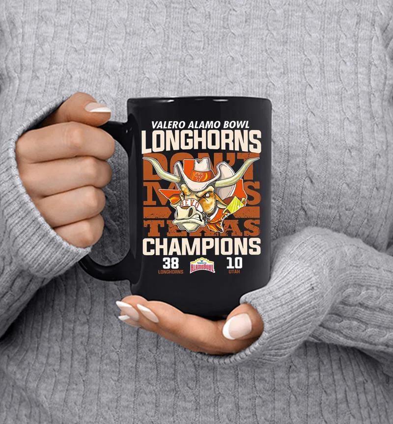 Texas Longhorns Football Champions Valero Alamo Bowl Dont Miss Texas Mug