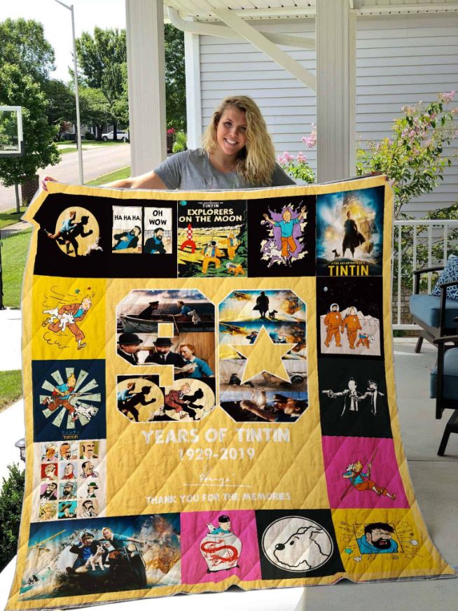 The Adventures Of Tintin Quilt Blanket