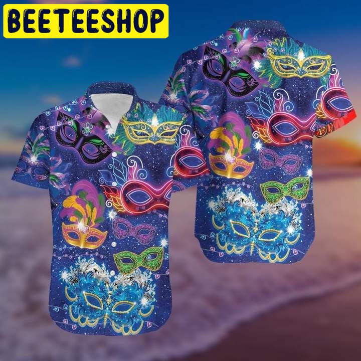 The Beads Mardi Gras Hawaiian Shirt