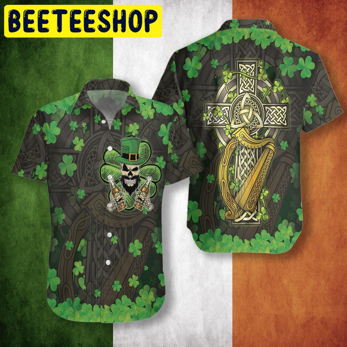 The Celtic Cross Hawaiian Shirt