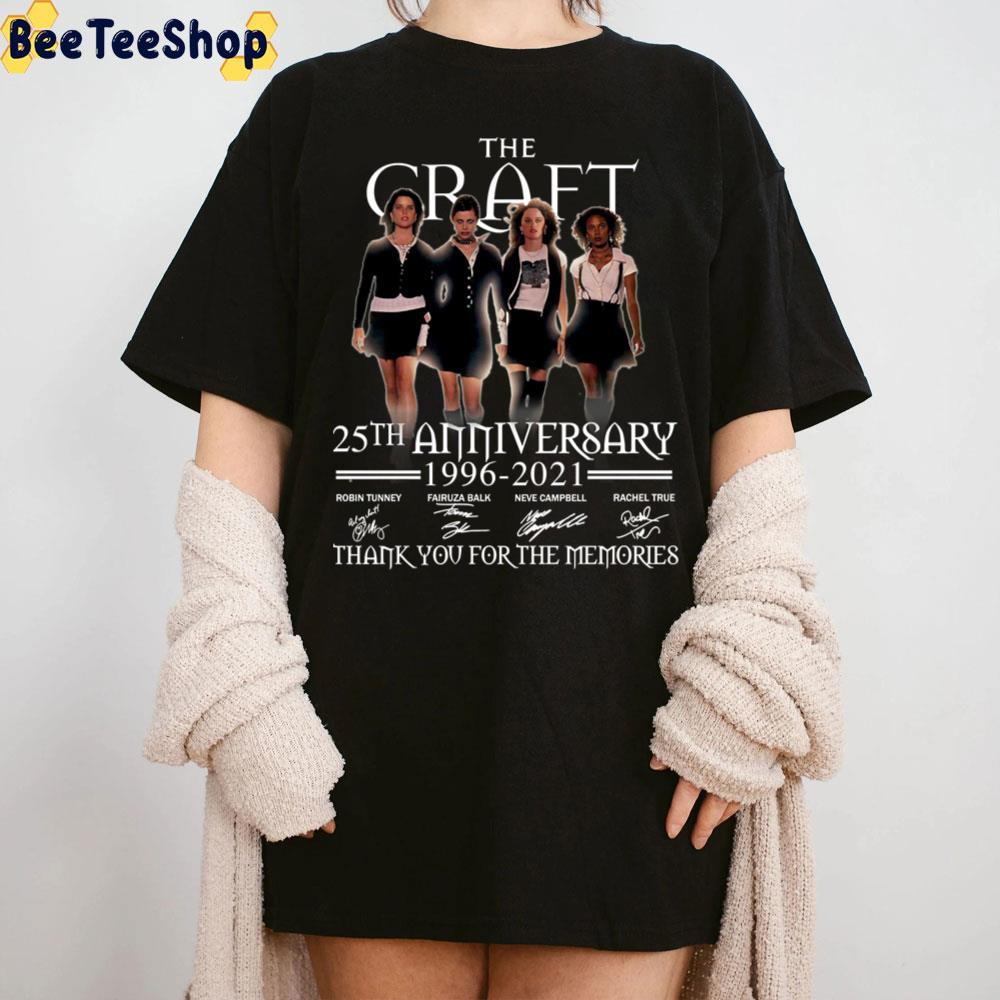 The Craft 25th Anniversary 1996 2021 Thank You For The Memories Signatures Trending Unisex T-Shirt