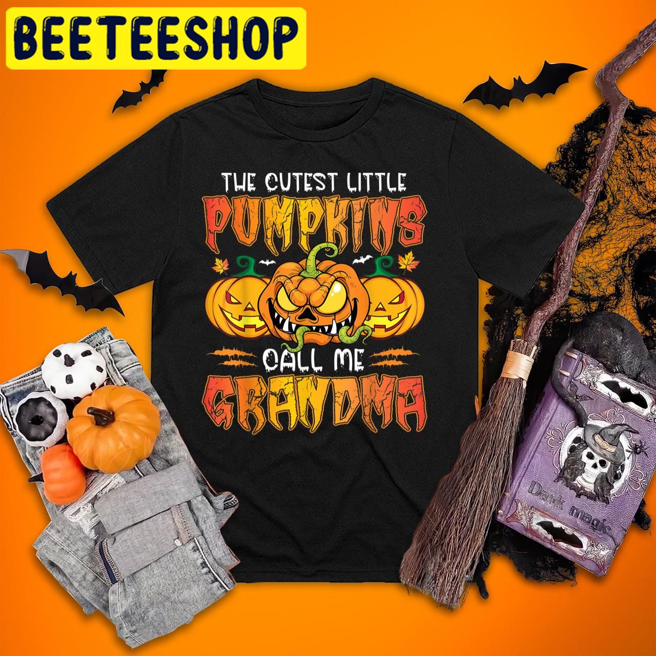 The Cutest Little Pumpkins Call Me Grandma Halloween Trending Unisex T-Shirt