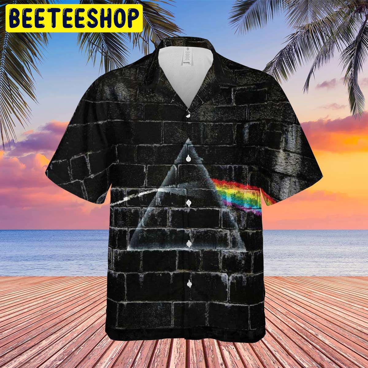 The Dark Side Of The Moon In The Wall Art Hawaiian Shirt