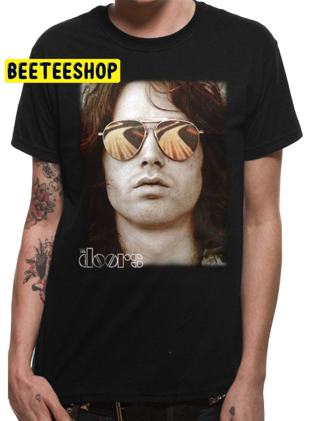 The Doors Jim Morrison Aviators Pose Rock Trending Unisex Shirt