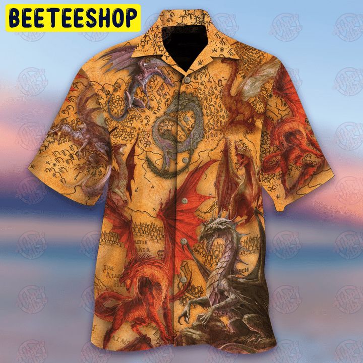 The Fantasy World Of Dragon Trending Hawaiian Shirt