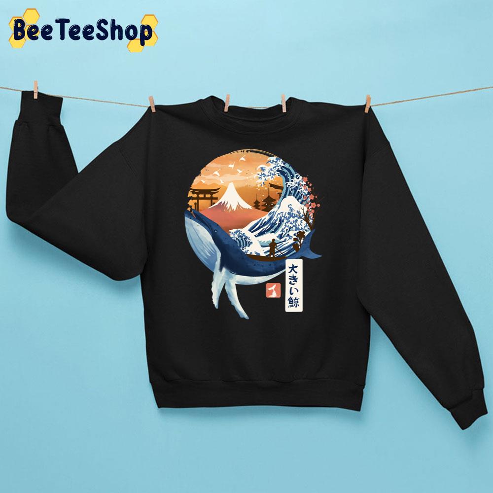 The Great Whale Japan Art Trending Unisex Sweatshirt