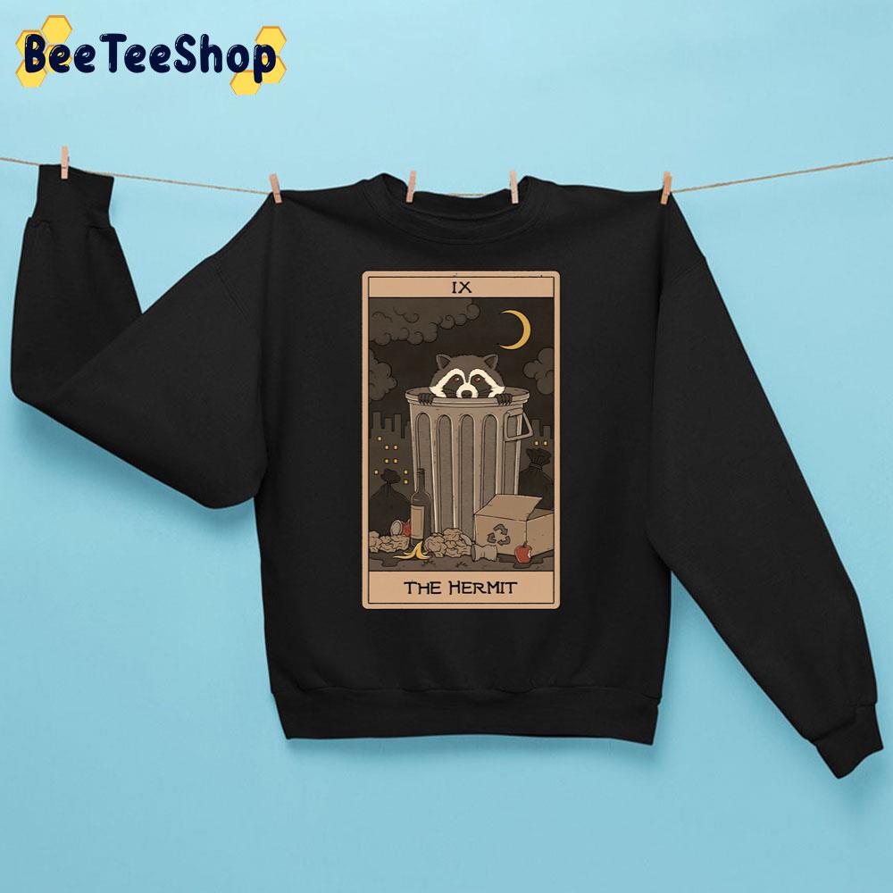 The Hermit Raccoons Tarot Trending Unisex Sweatshirt