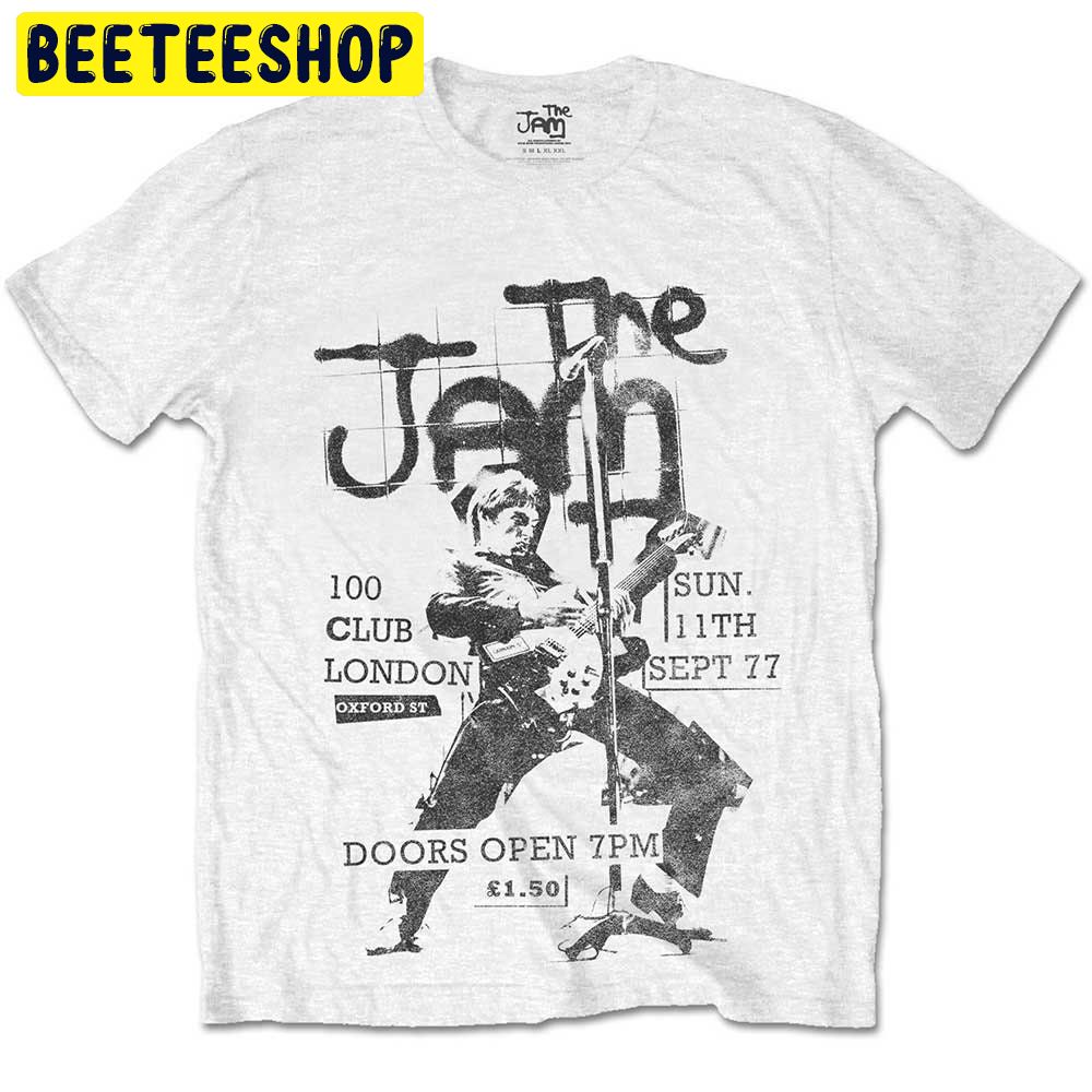 The Jam Paul Weller 100 Club 1977 Trending Unisex Shirt