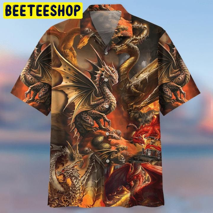 The King Of Dragon Trending Hawaiian Shirt