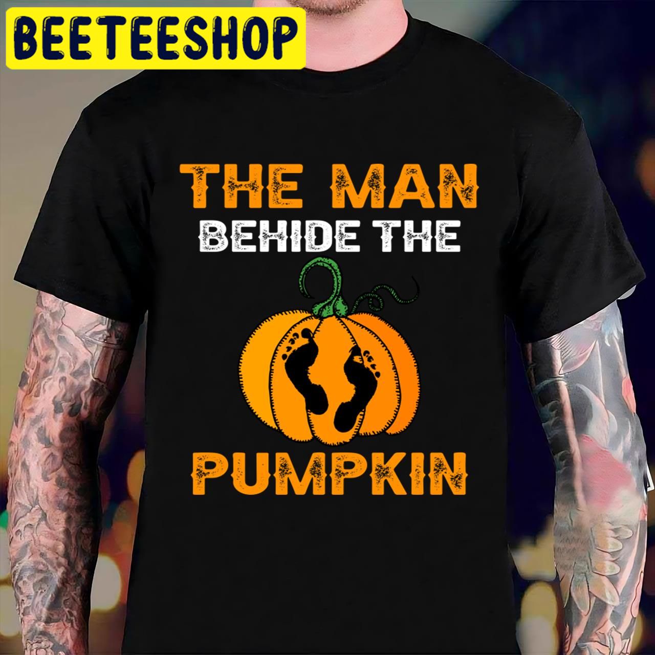 The Man Behide The Pumkin Single Dad Halloween Trending Unisex T-Shirt