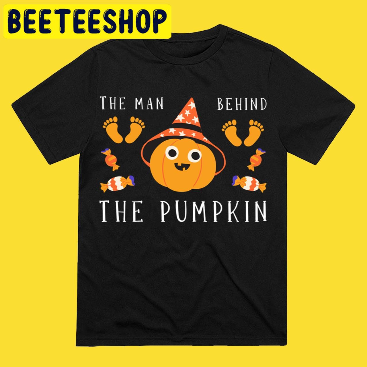 The man Behind Pumpkin Announcement Halloween Trending Unisex T-Shirt