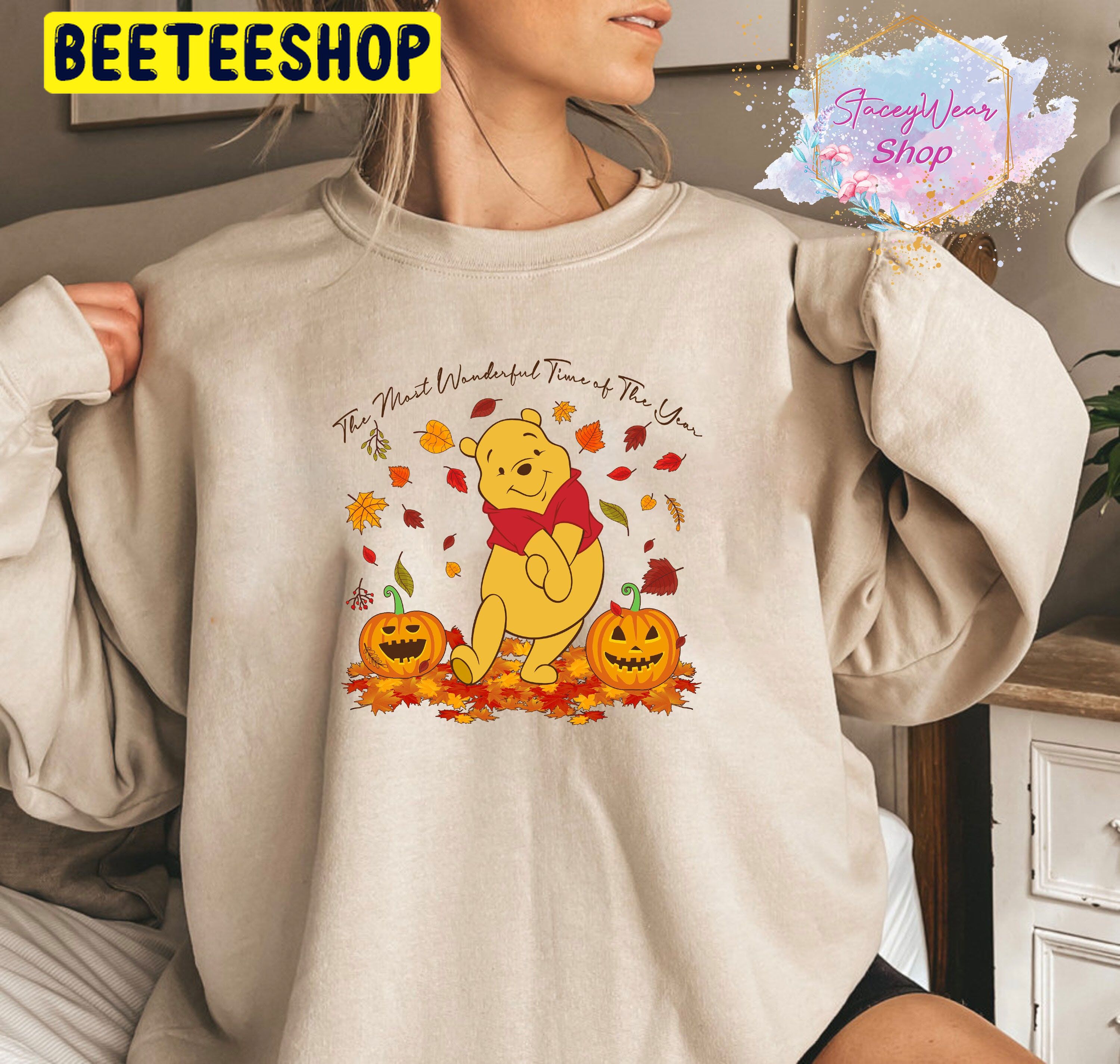 The Most Wonderful Time Of The Year Winnie The Pooh Fall Trending Unisex Shirt