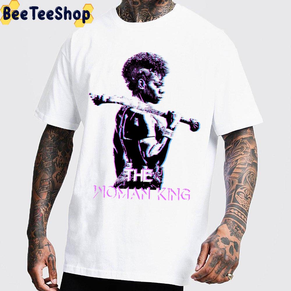 The Woman King Art Black And Purple Glitch Trending Unisex T-Shirt