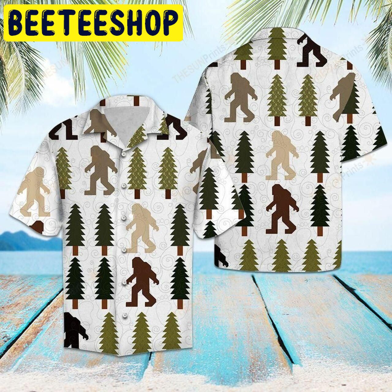 This Forest Is Home Of Bigfoot Hawaiian Shirt