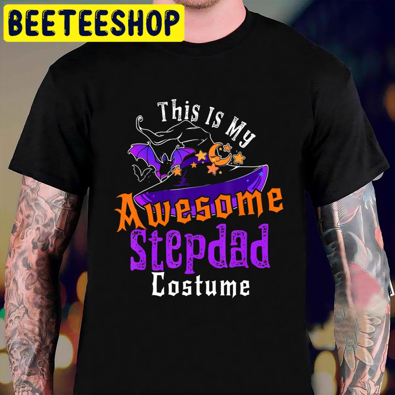 This Is My Awesome Stepdad Costume Witch Stepdad Halloween Trending Unisex T-Shirt