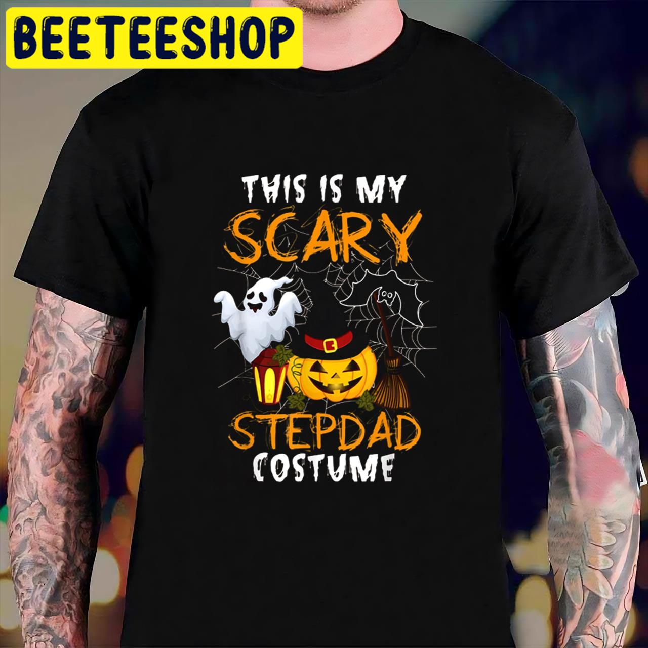 This Is My Scary Stepdad Costume Stepdad Halloween Trending Unisex T-Shirt