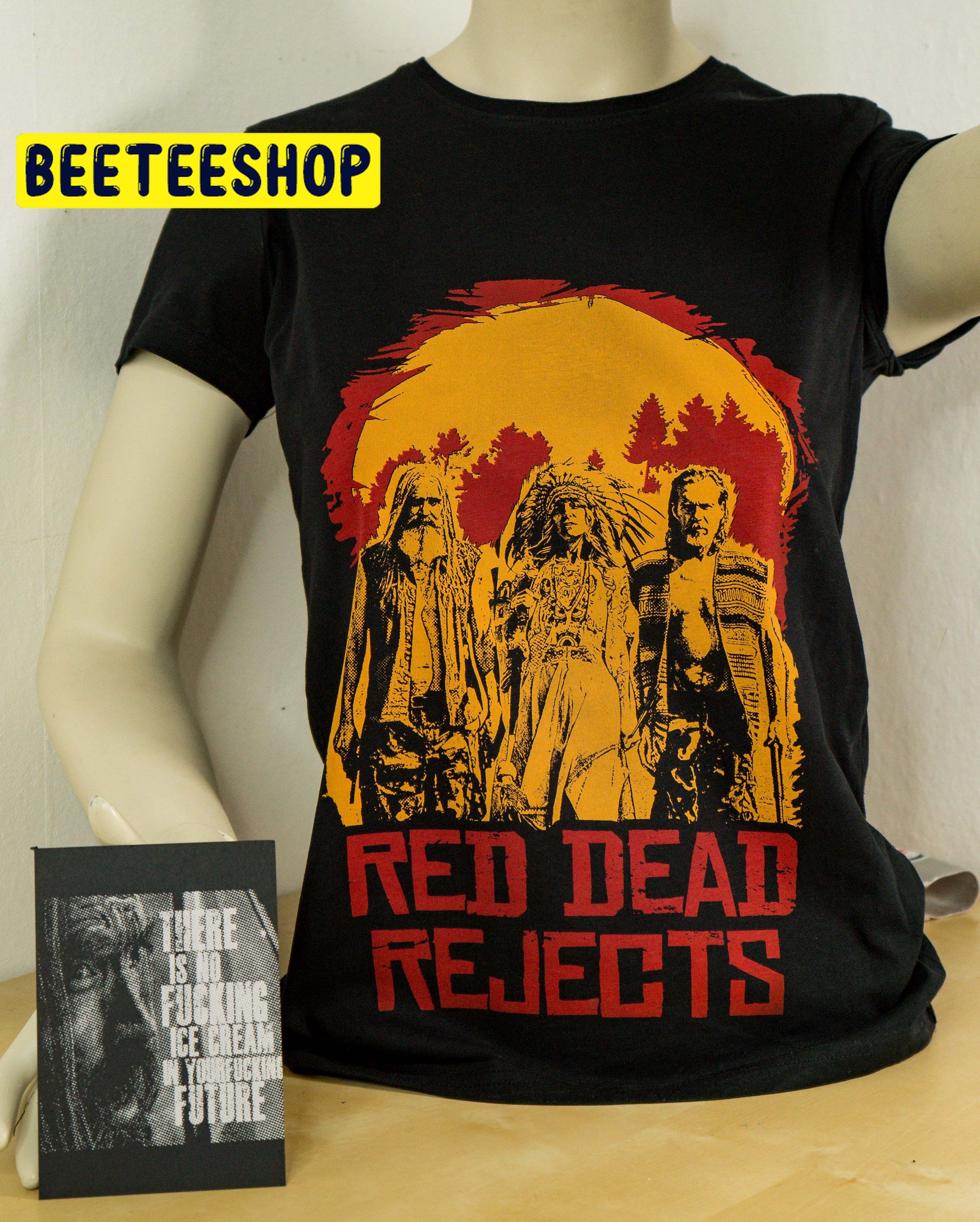 Three From Hell Ladies Fitted Red Dead Redemption Rob Zombie Halloween Trending Unisex Shirt