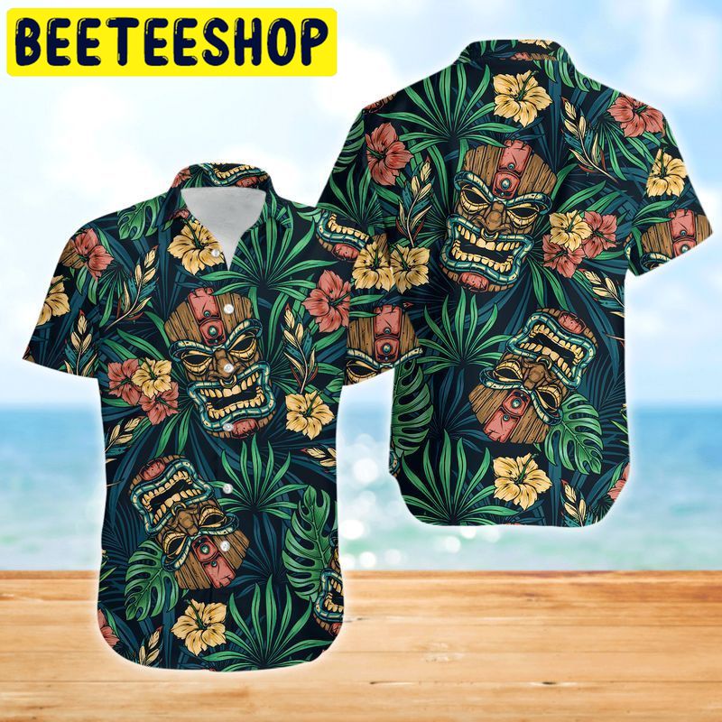 Tiki Colorful Awesome Hawaiian Shirt 3359