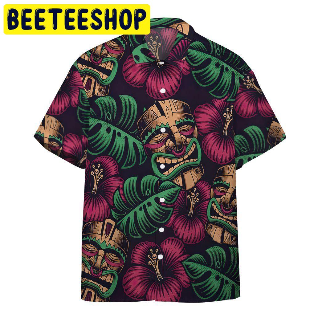 Tiki Mask Hawaiian Shirt