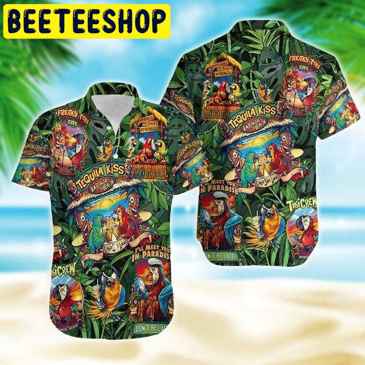 Tiki Parrot Hawaiian Shirt