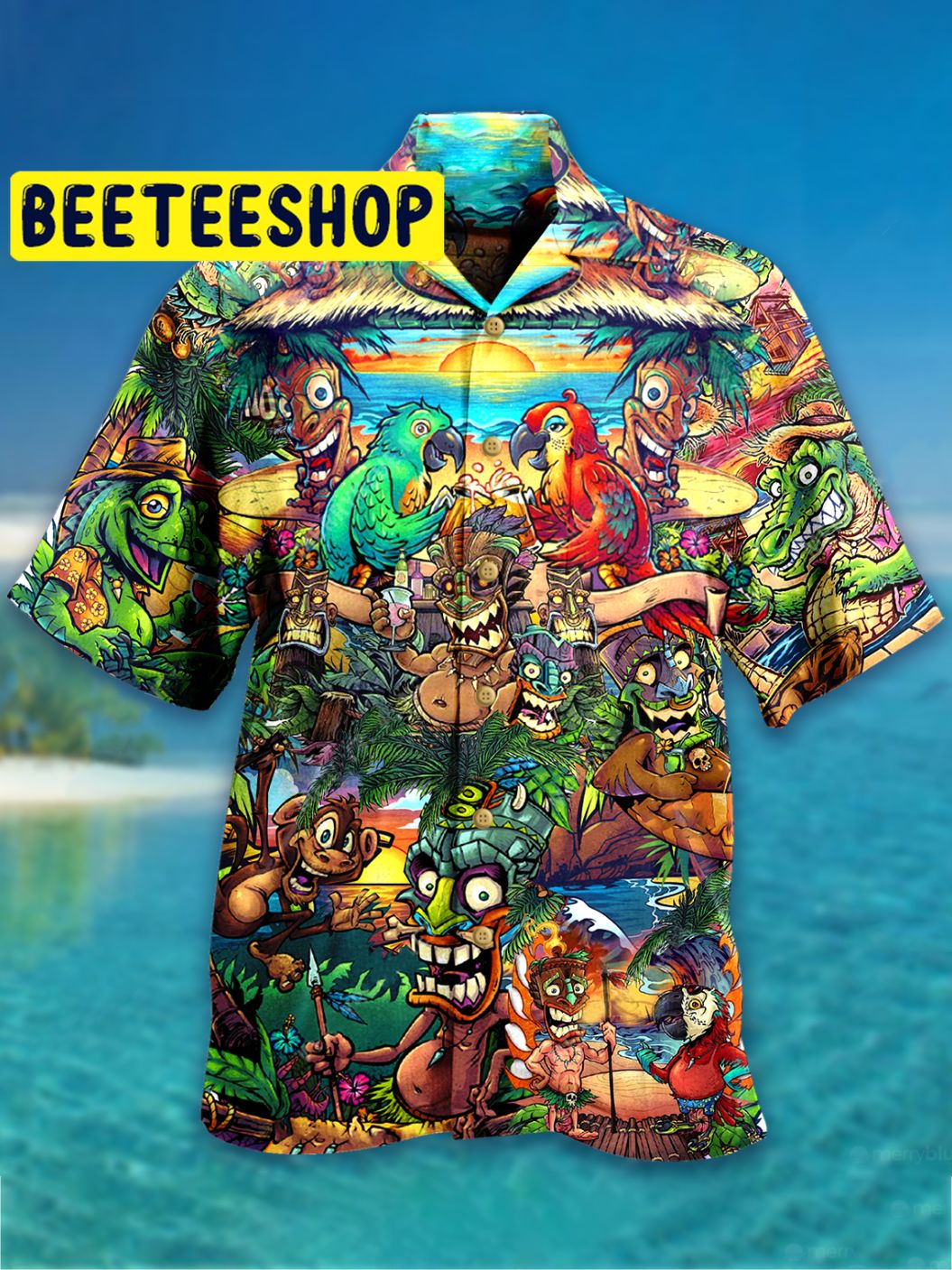 Tiki Tropical Hawaiian Shirt 2359 - Beeteeshop