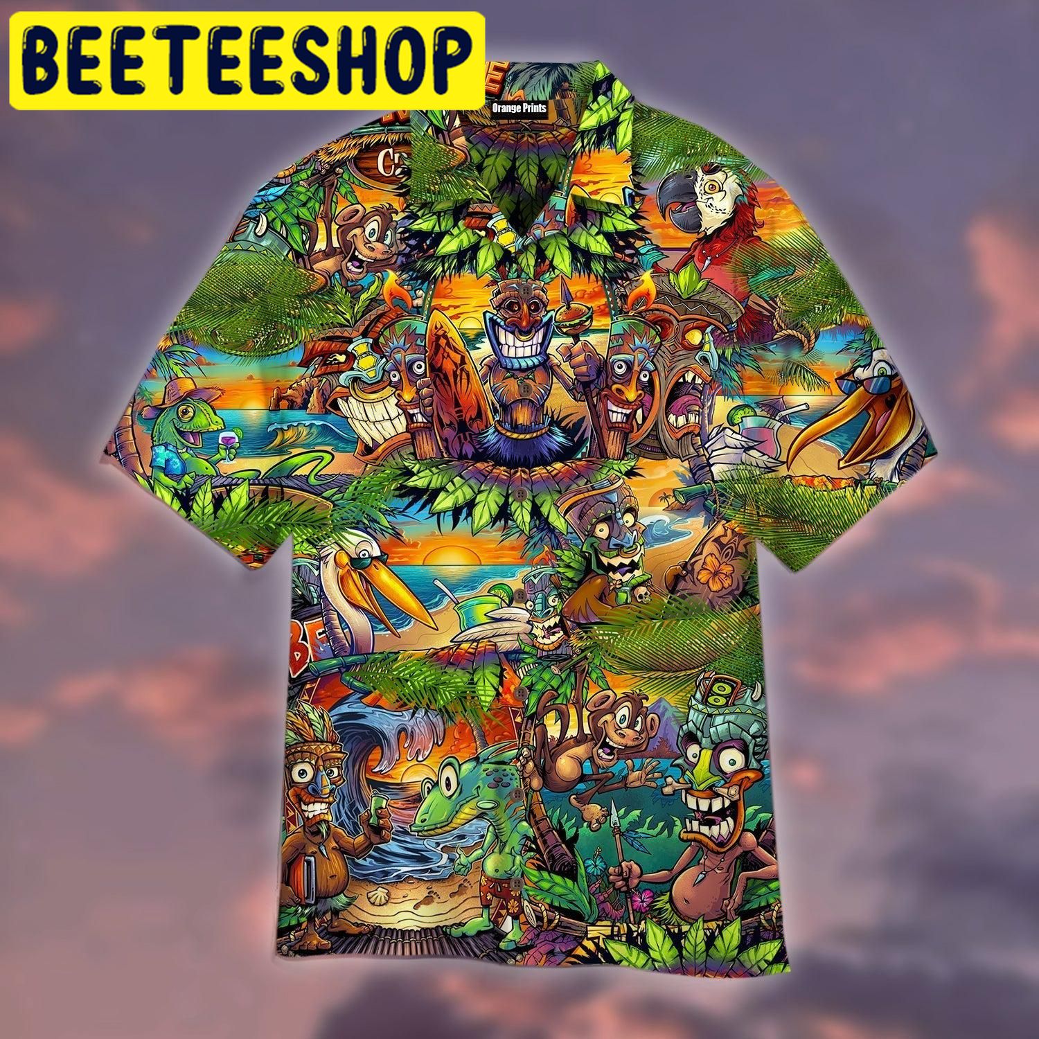 Tiki Tropical Hawaiian Shirt 3359