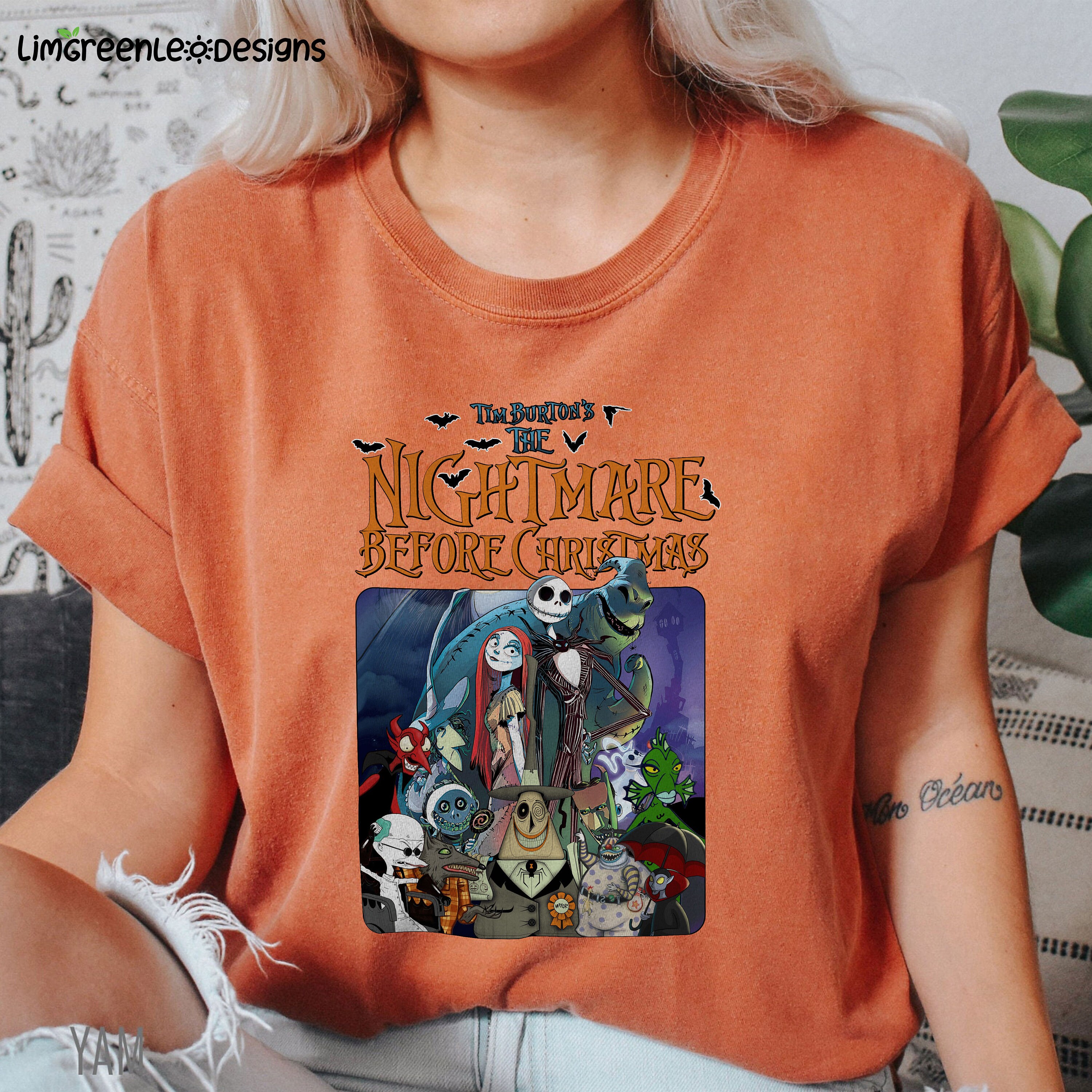 Tim Burton’s Nightmare Before Christmas Characters Halloween Trending Unisex Shirt