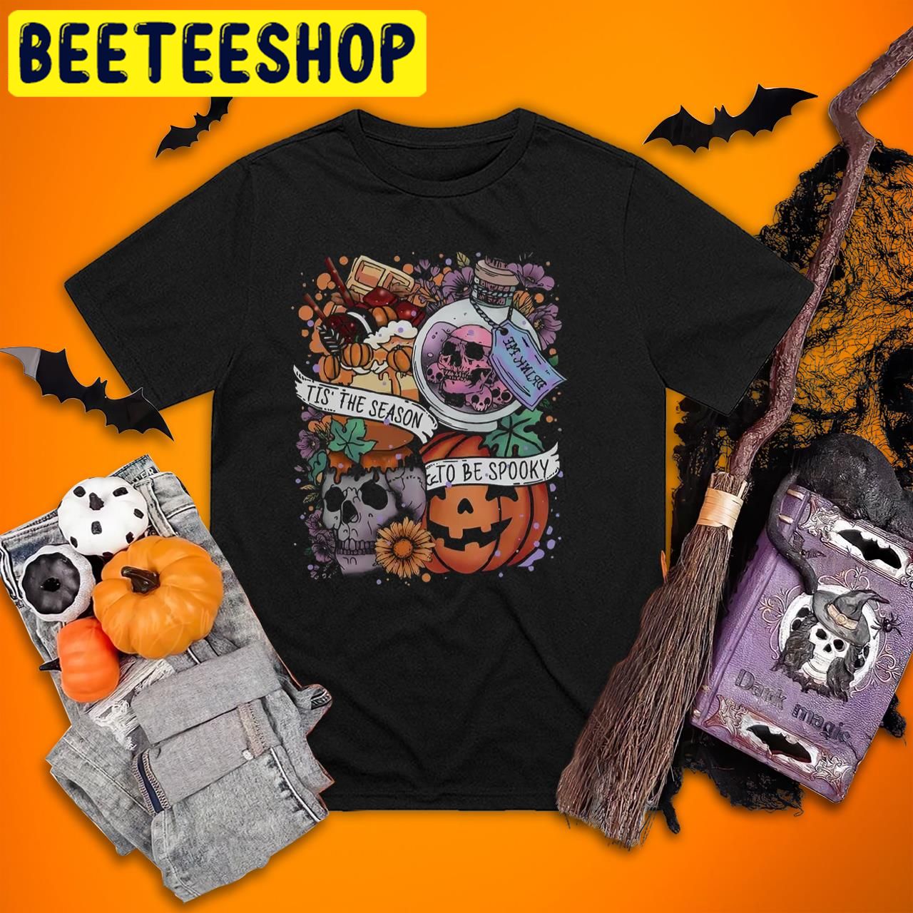 Tis The Season To Be Spooky Great Pumpkin Halloween Trending Unisex T-Shirt