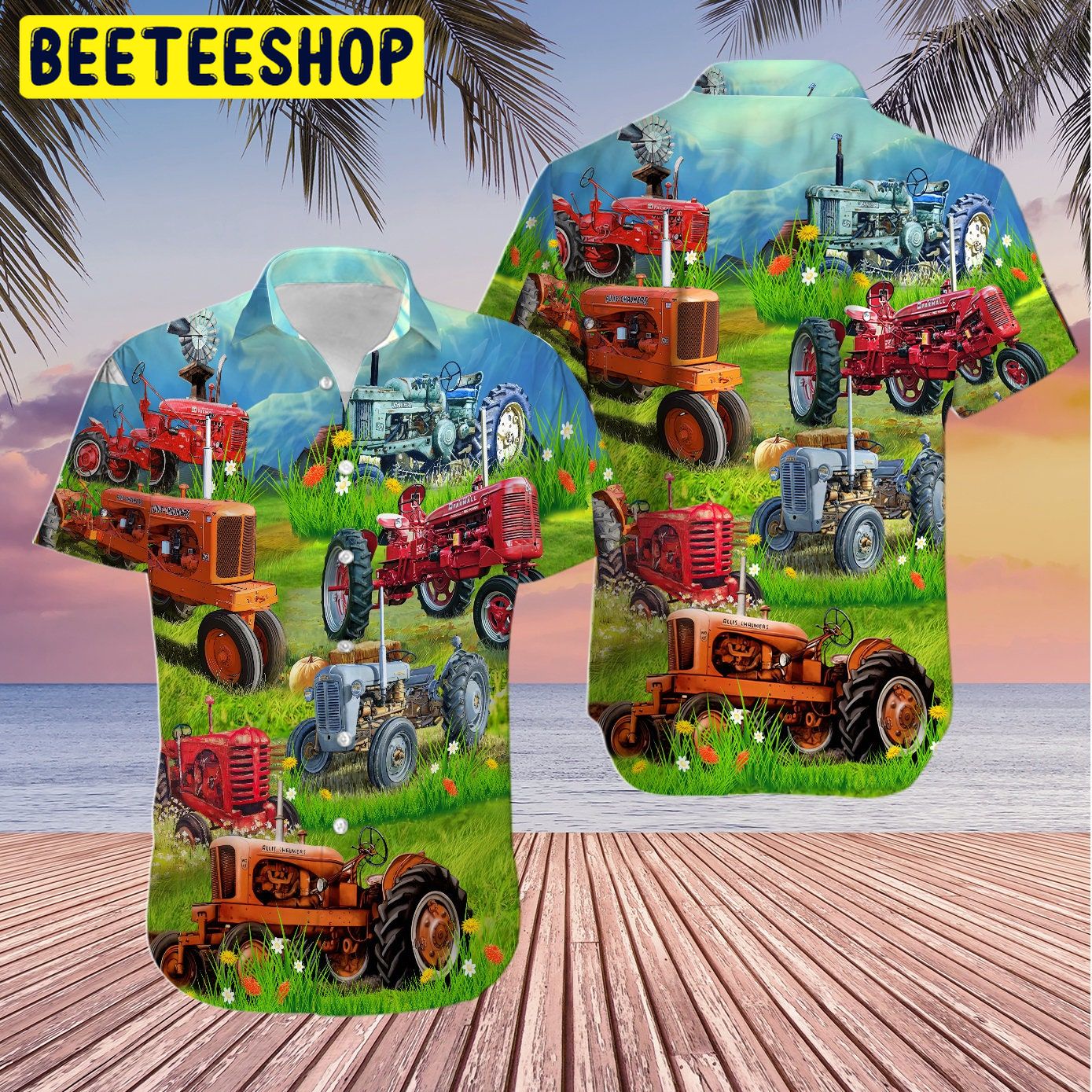 Tractor Farmer Funny Aloha Trending Hawaiian Shirt