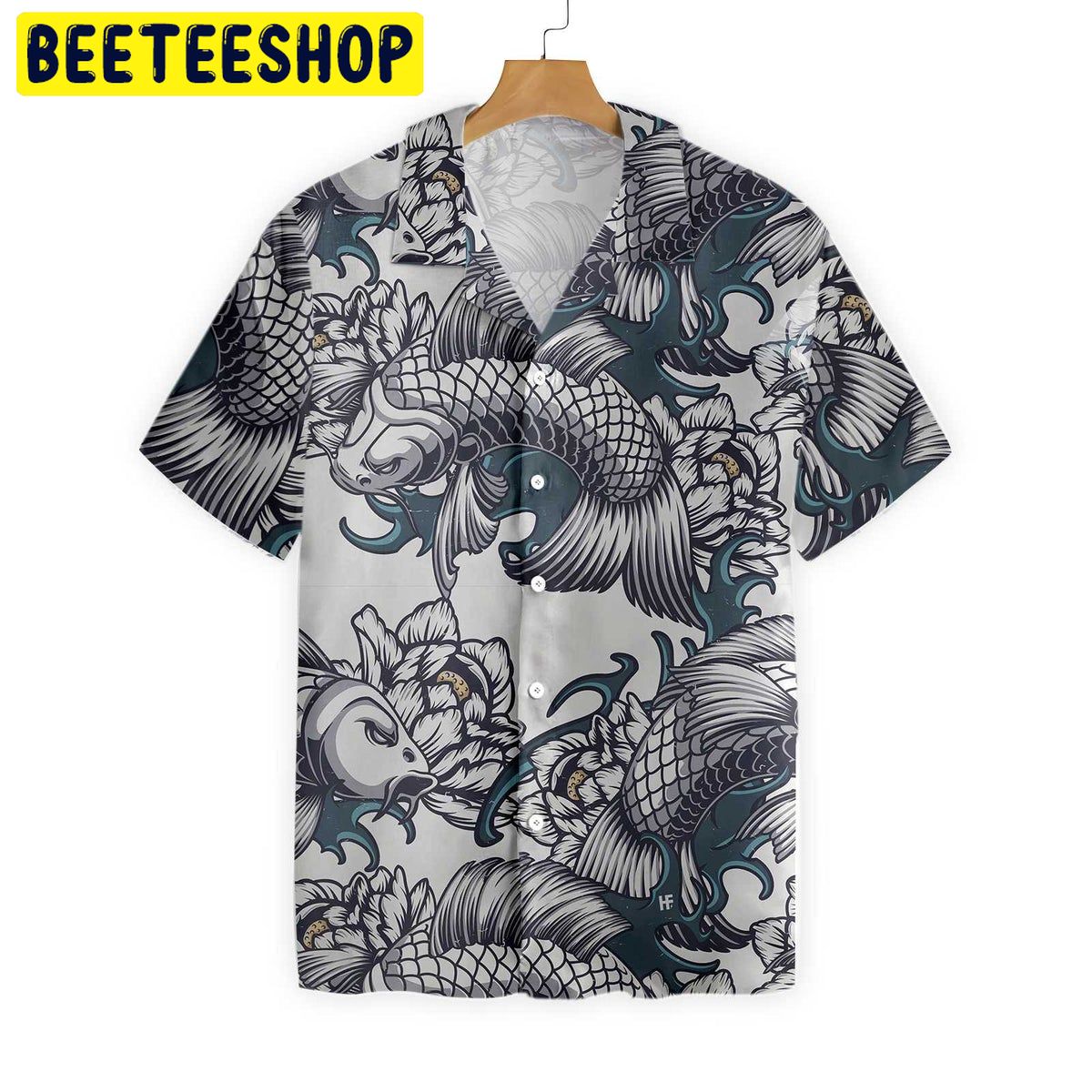 Traditional Floral Fish Trending Hawaiian Shirt