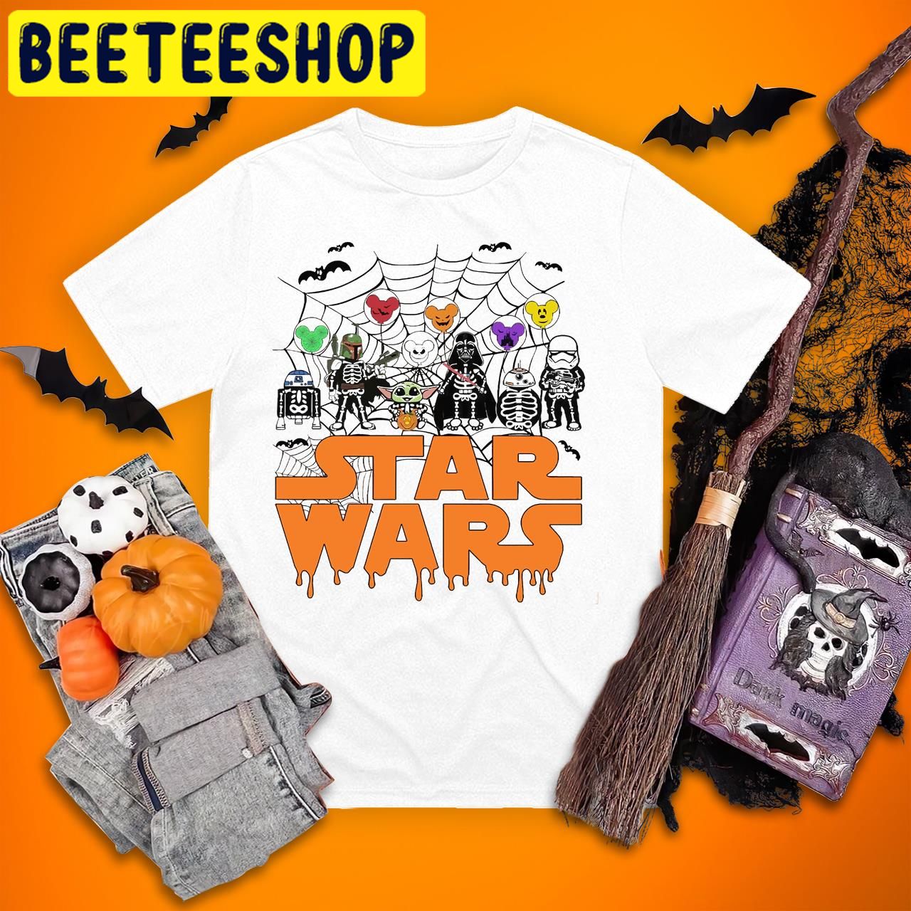 Trick or Treat Star Wars Baby Yoda And Friends Halloween Trending Unisex T-Shirt