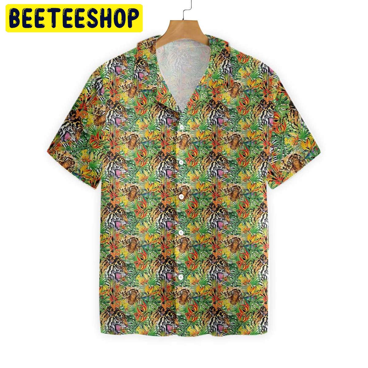 Tropical Jungle Tiger Trending Hawaiian Shirt