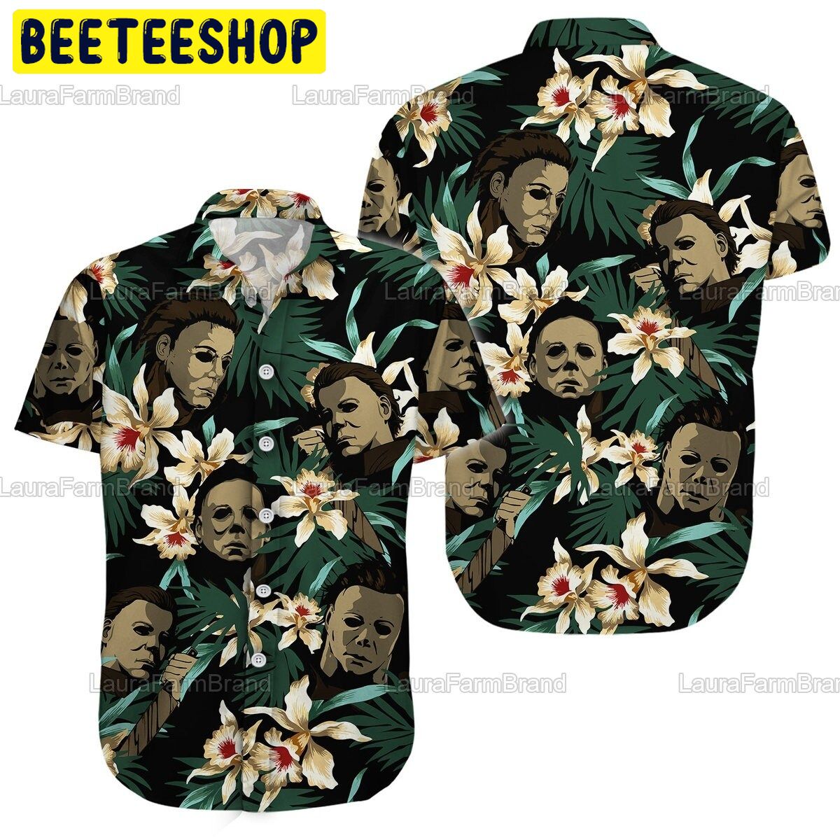 Tropical Michael Myers Halloween Trending Hawaiian Shirt