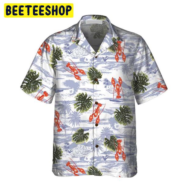 Tropical Pattern And Lobster Trending Hawaiian Shirt