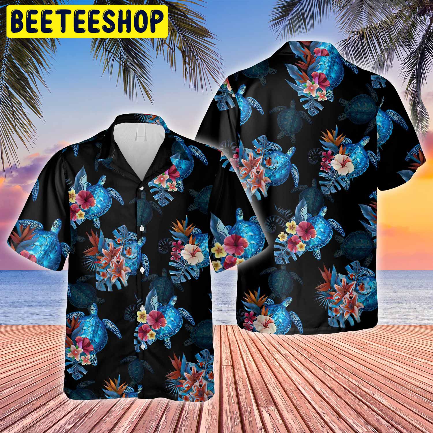 Tropical Vibes – Turtle Trending Hawaiian Shirt