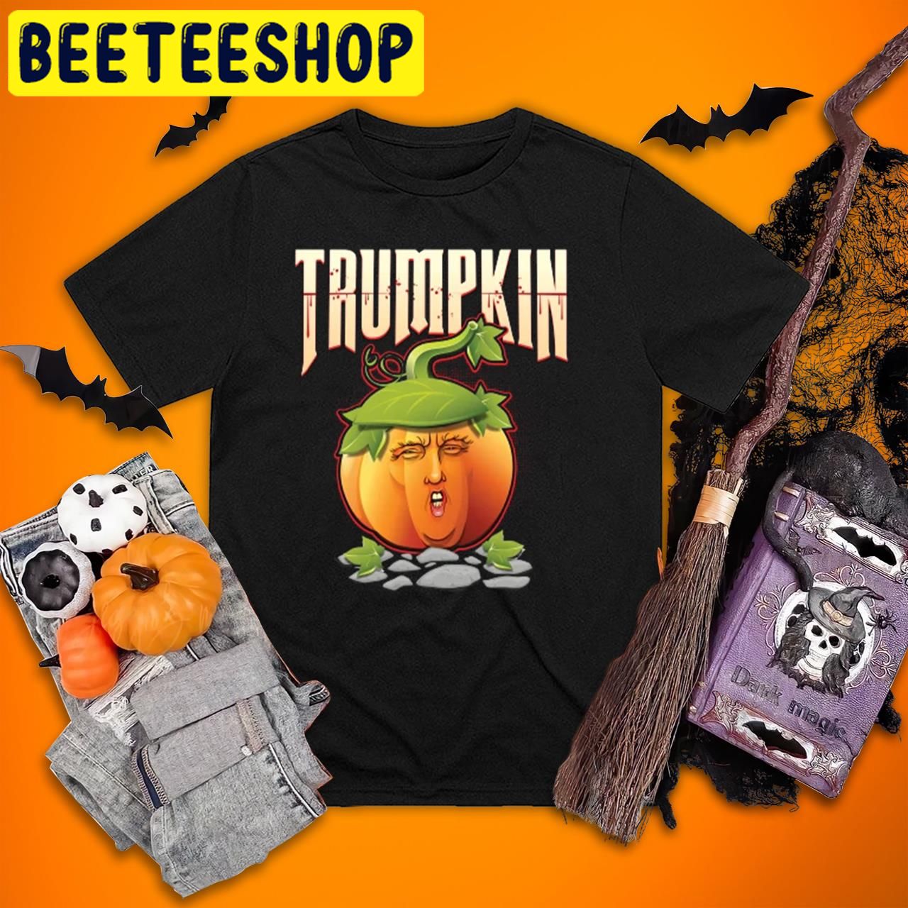 Trumpkin Costume Trump Halloween Trending Unisex T-Shirt