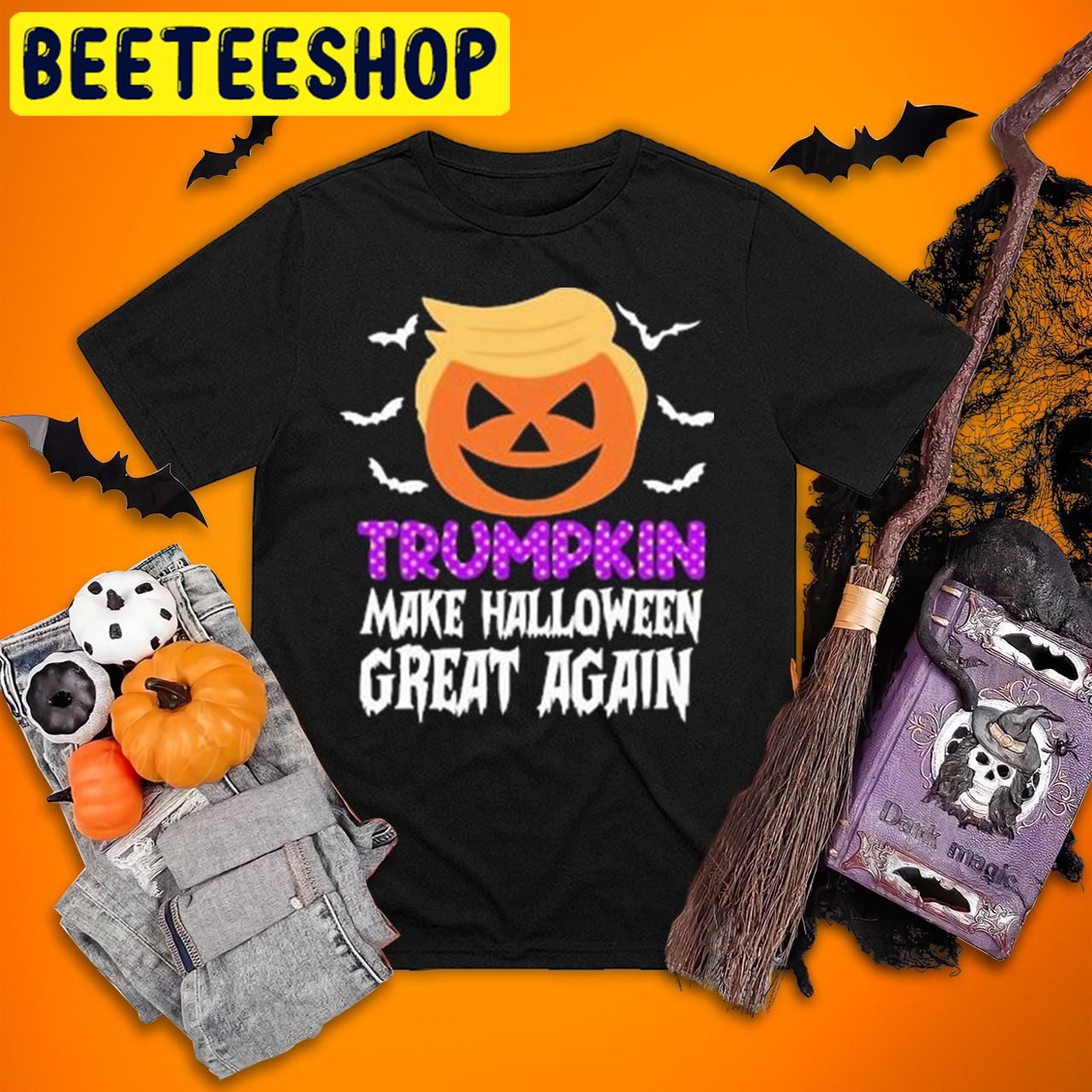 Trumpkin Funny Trumpkin Make Great Again 2022 Halloween Trending Unisex T-Shirt