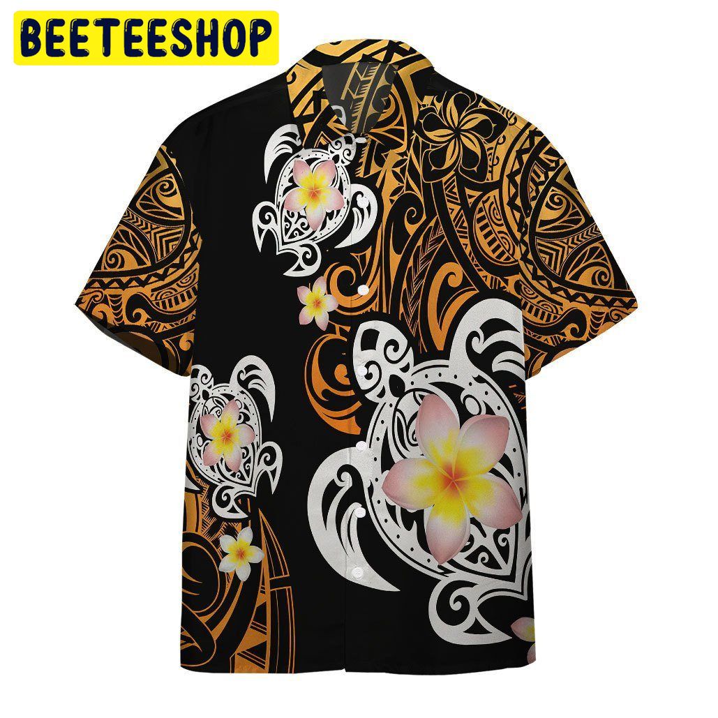 Turtle Plumeria Polynesian Trending Hawaiian Shirt