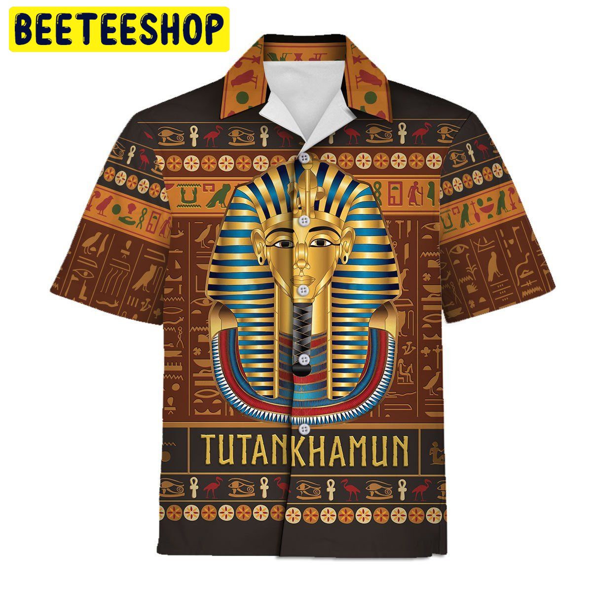 Tutankhamun 3D All Over Printed Trending Hawaiian Shirt