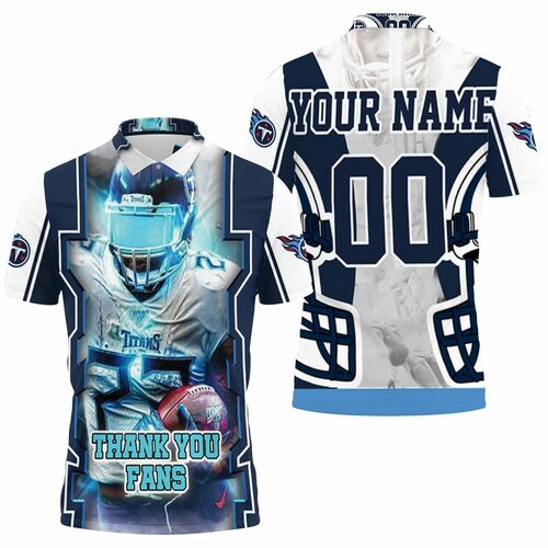 Tye Smith 23 Tennessee Titans Super Bowl 2021 Thank You Fan Personalized 3D All Over Print Polo Shirt