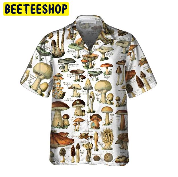 Types Of Mushroom Trending Hawaiian Shirt