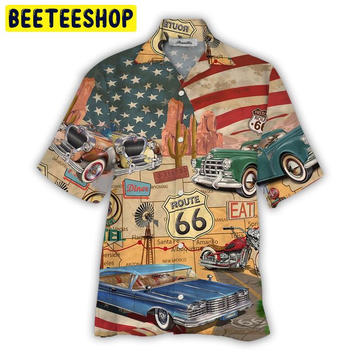 US Route 66 Trending Hawaiian Shirt