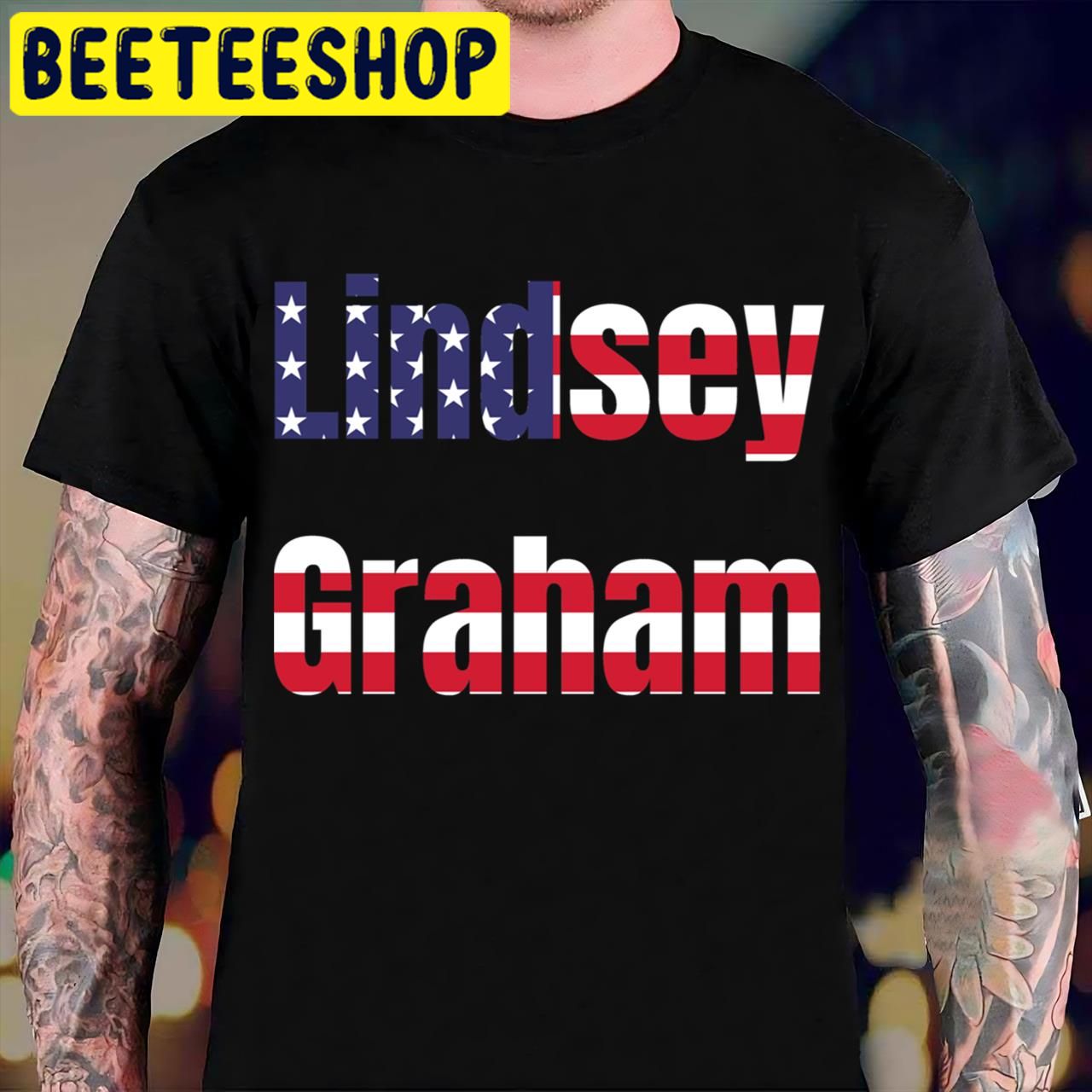 USA Flag Lindsey Graham Halloween Trending Unisex T-Shirt