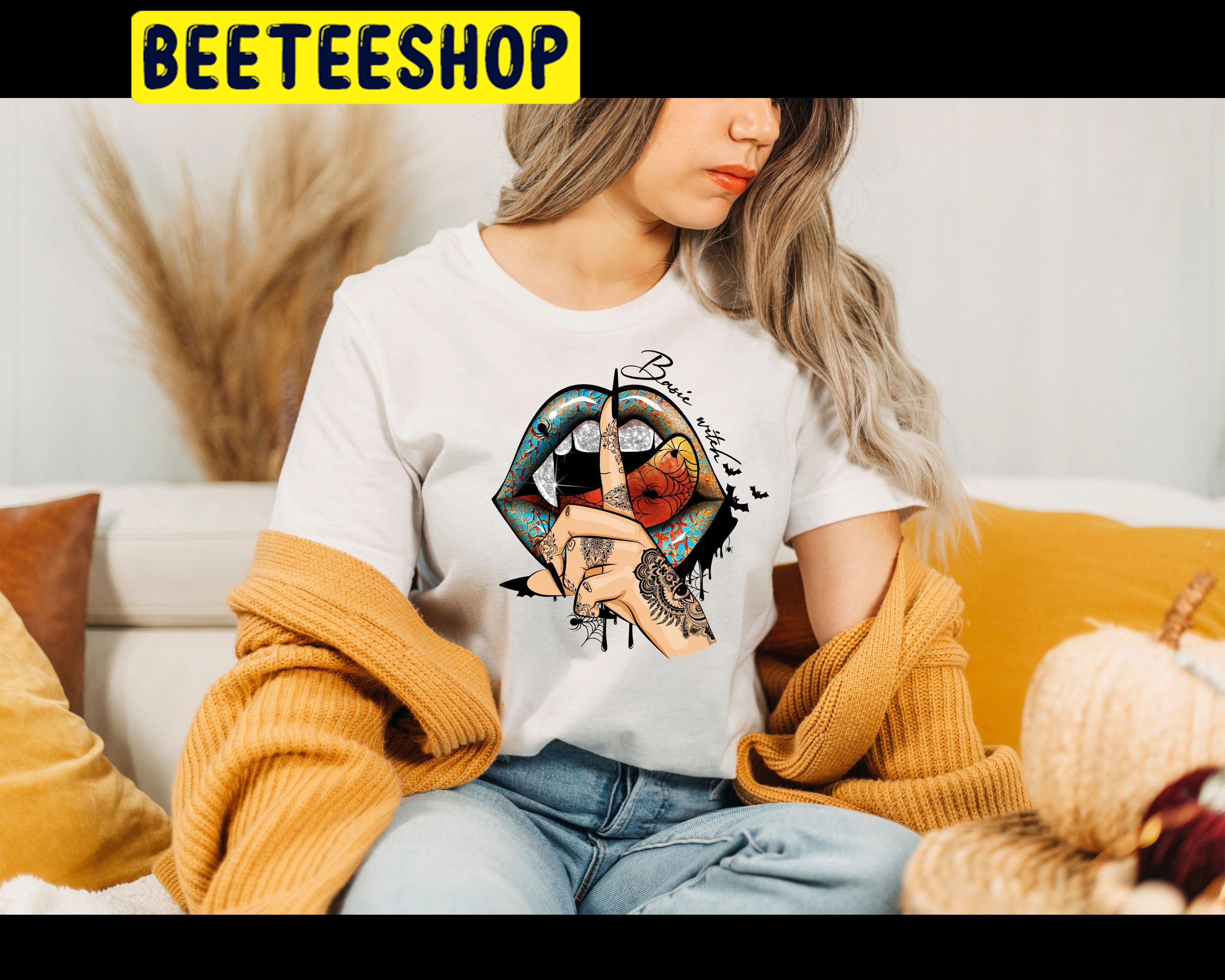 Vampire Lips Halloween Cute Trending Unisex Shirt