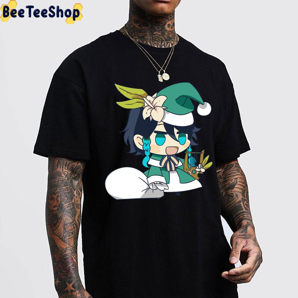 Venti Genshin Impact Padoru Trending Unisex T-Shirt