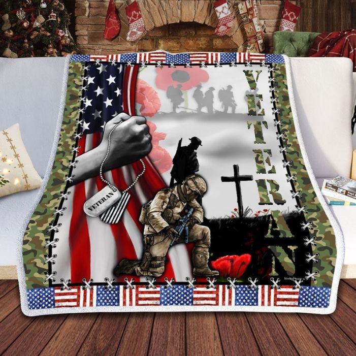 Veteran Day American Flag Comfy Sofa Throw Blanket - Beeteeshop